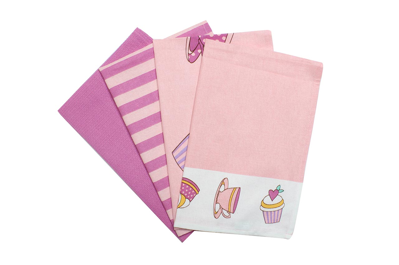 Cup Cake Kitchen Towel (18*27 Inches) Set of 4 Pc